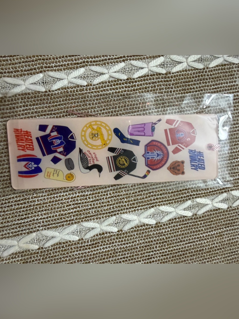 Heated Rivalry Plastic Bookmark